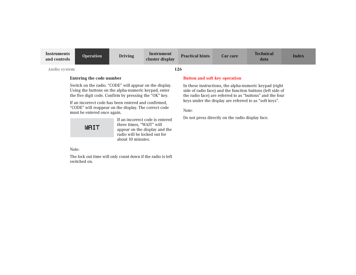 Mercedes-Benz 2003 CLK 430 User Manual | Page 129 / 341