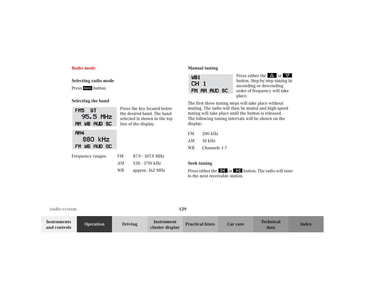 Mercedes-Benz 2003 CLK 430 User Manual | Page 132 / 341