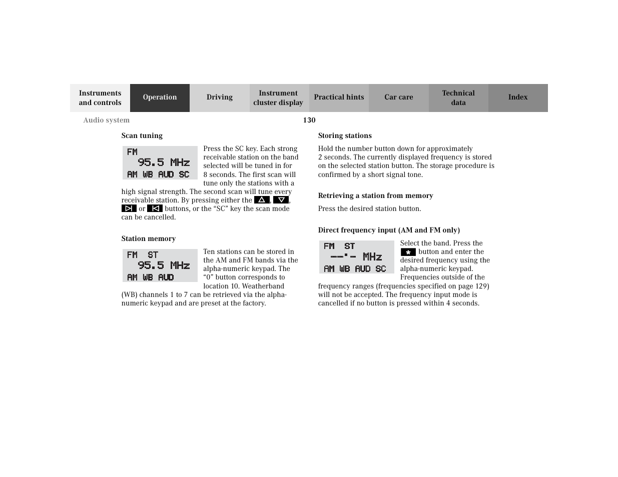 Mercedes-Benz 2003 CLK 430 User Manual | Page 133 / 341