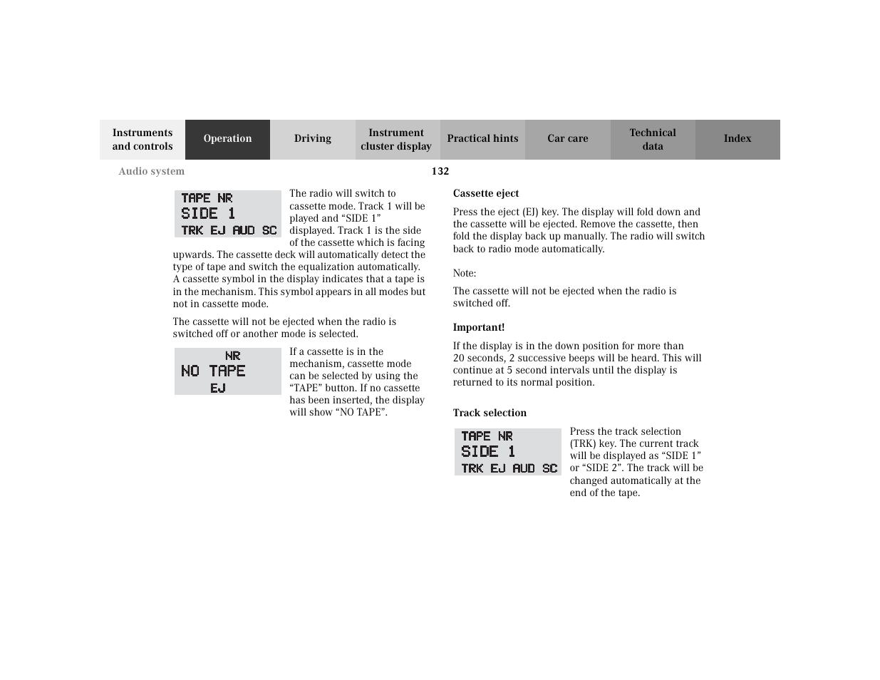 Mercedes-Benz 2003 CLK 430 User Manual | Page 135 / 341