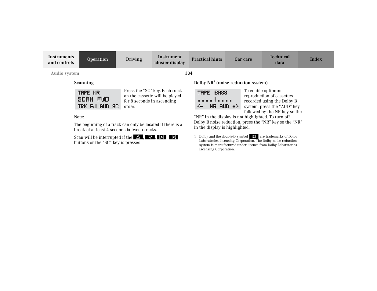 Mercedes-Benz 2003 CLK 430 User Manual | Page 137 / 341