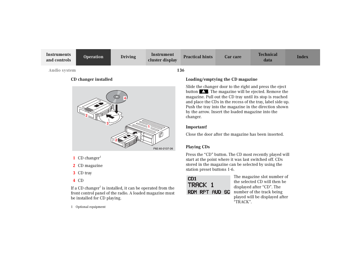 Mercedes-Benz 2003 CLK 430 User Manual | Page 139 / 341