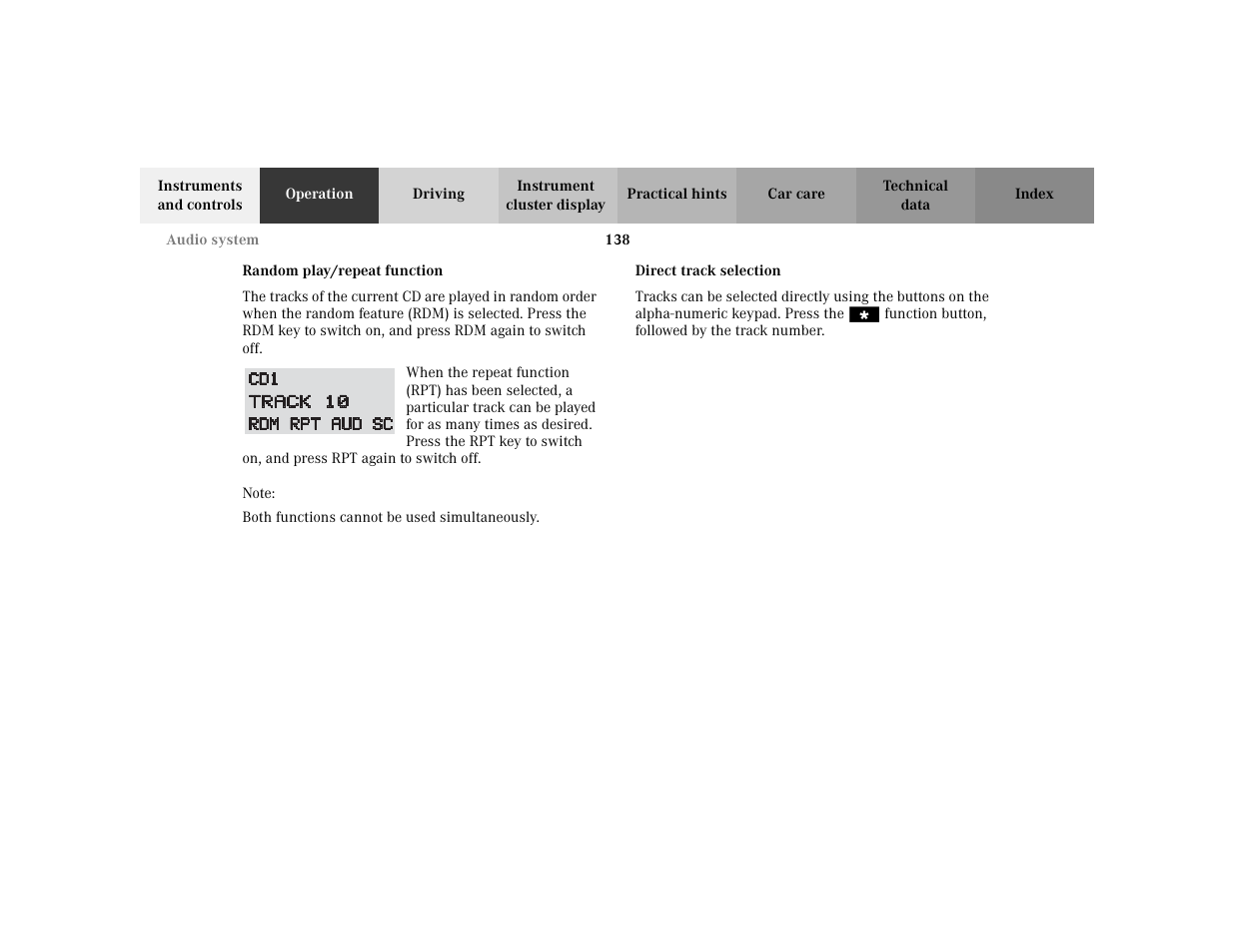 Mercedes-Benz 2003 CLK 430 User Manual | Page 141 / 341