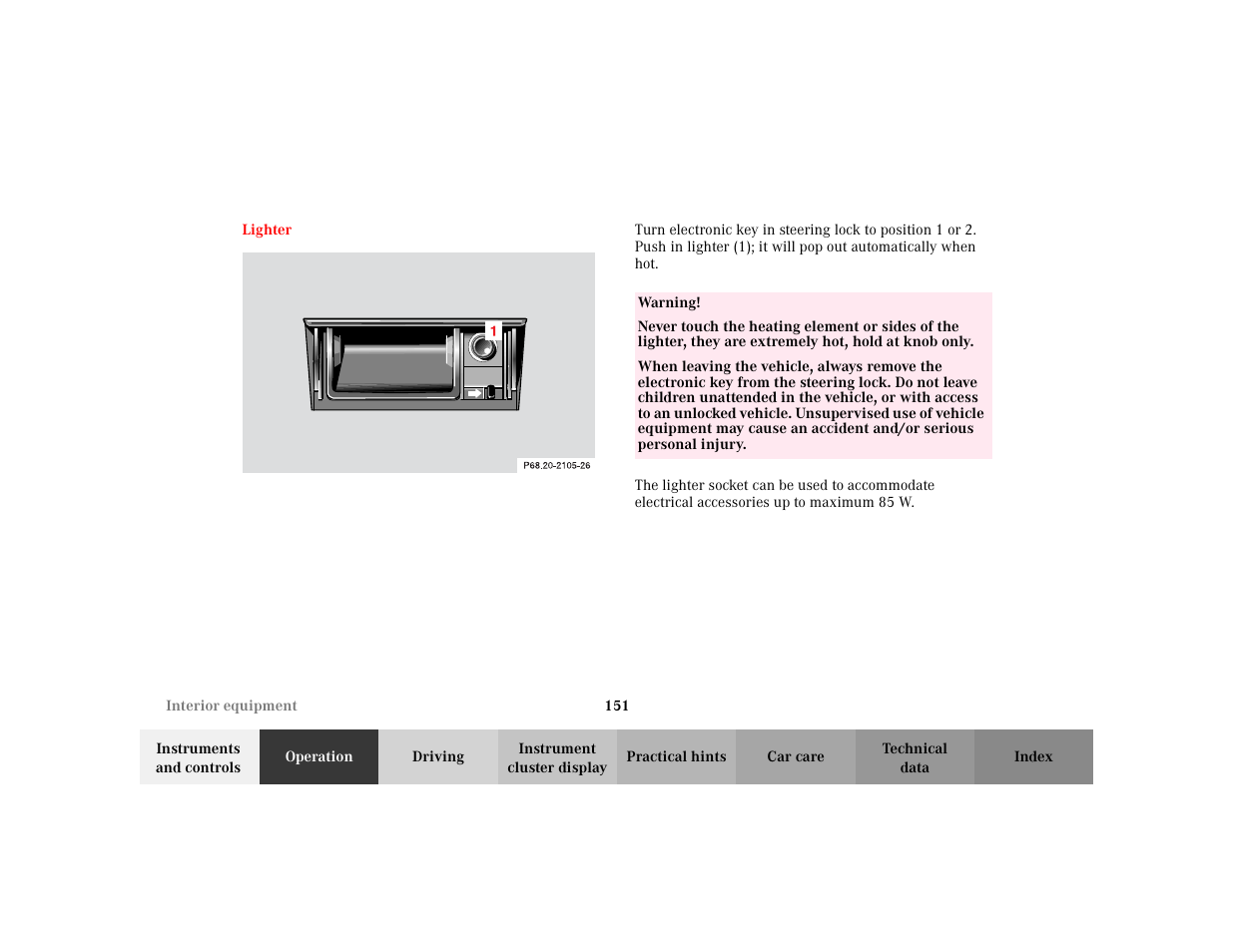 Mercedes-Benz 2003 CLK 430 User Manual | Page 154 / 341