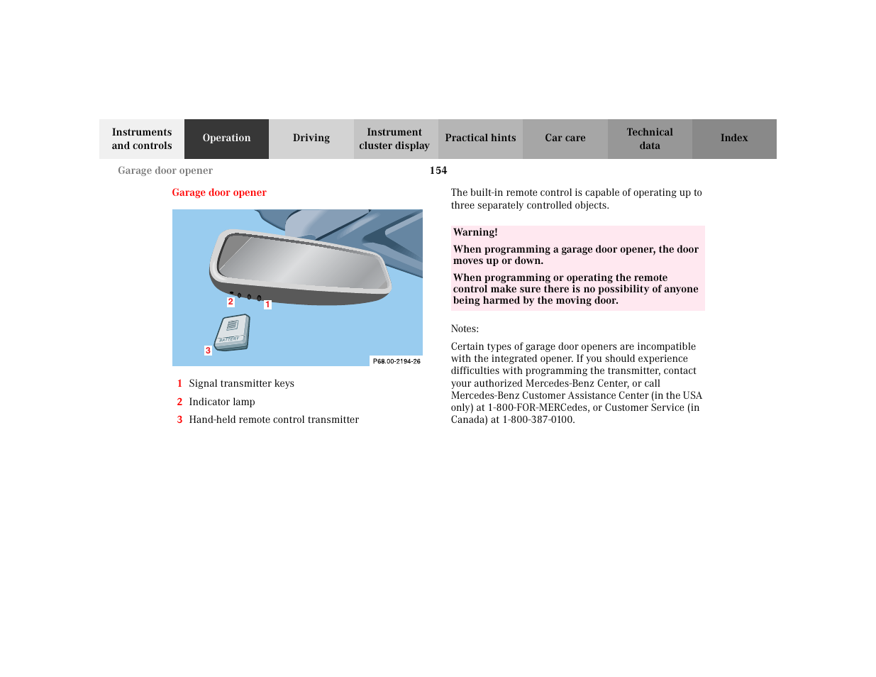 Mercedes-Benz 2003 CLK 430 User Manual | Page 157 / 341