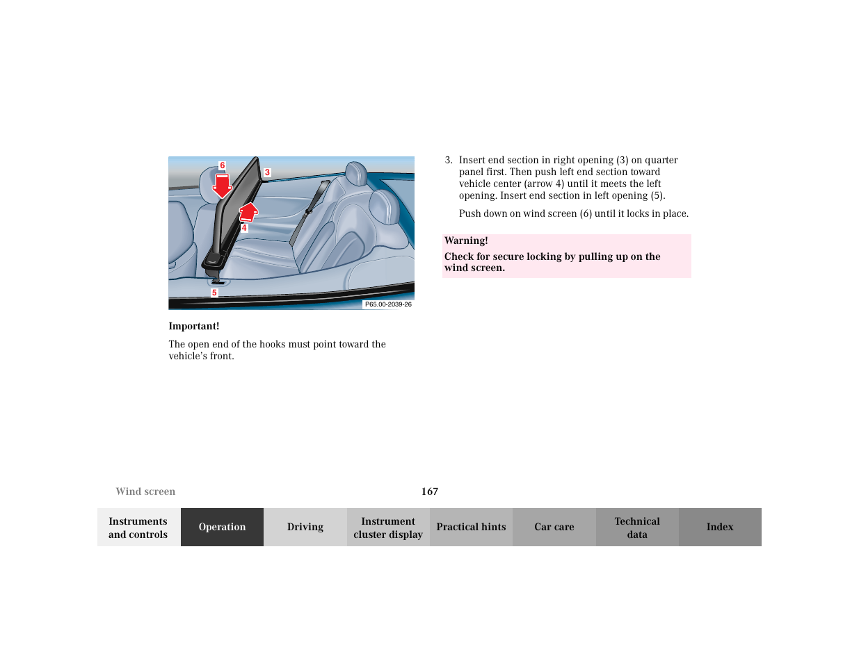 Mercedes-Benz 2003 CLK 430 User Manual | Page 170 / 341