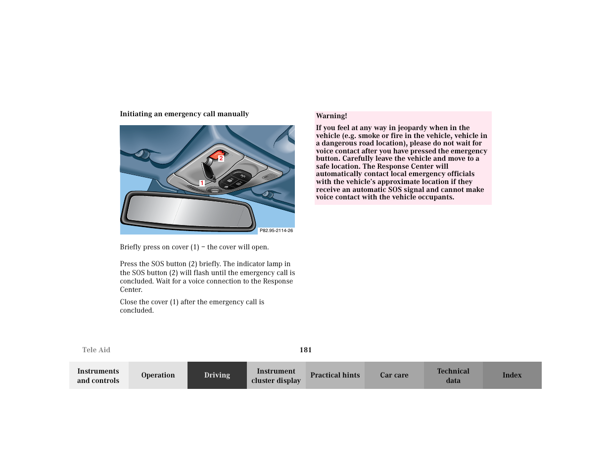 Mercedes-Benz 2003 CLK 430 User Manual | Page 184 / 341