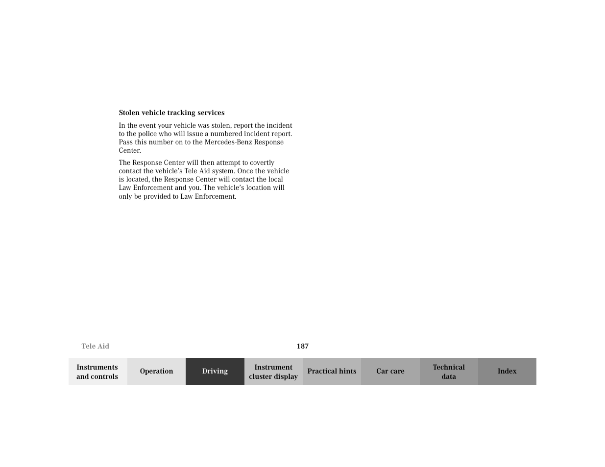 Mercedes-Benz 2003 CLK 430 User Manual | Page 190 / 341