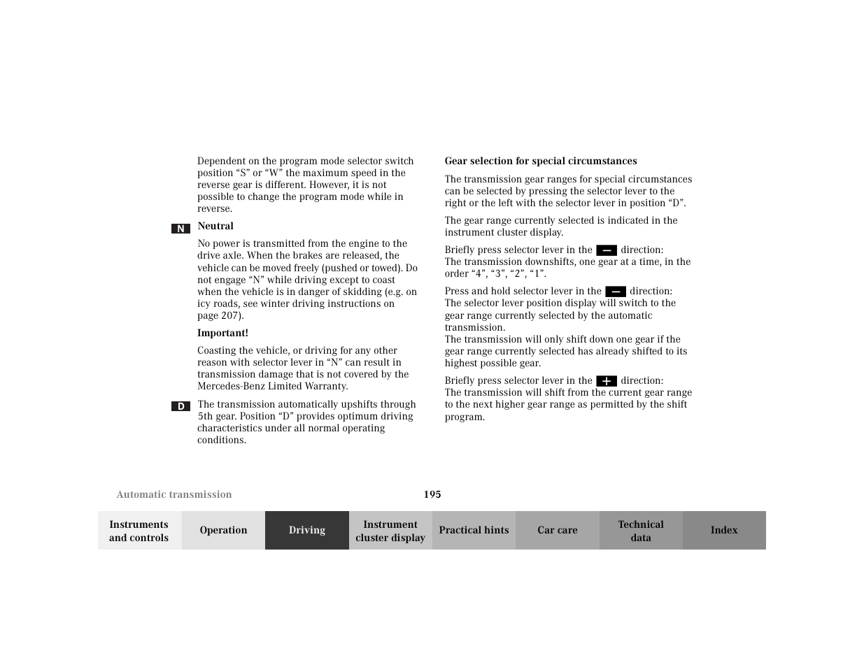 Mercedes-Benz 2003 CLK 430 User Manual | Page 198 / 341