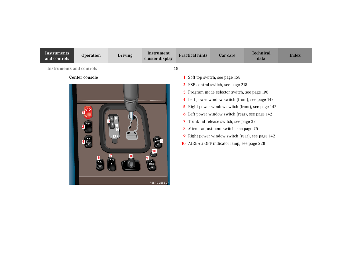 Mercedes-Benz 2003 CLK 430 User Manual | Page 21 / 341