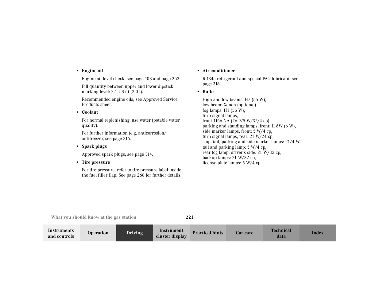 Mercedes-Benz 2003 CLK 430 User Manual | Page 224 / 341