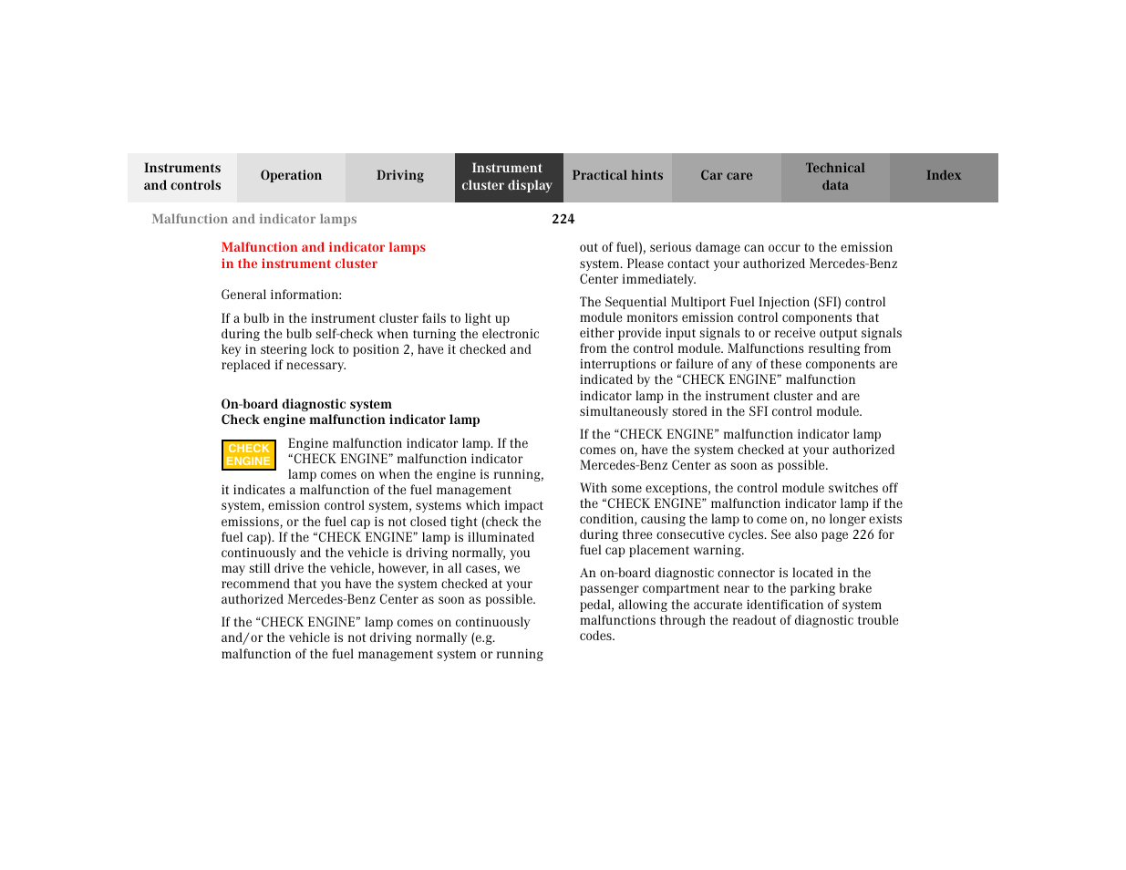 Mercedes-Benz 2003 CLK 430 User Manual | Page 227 / 341