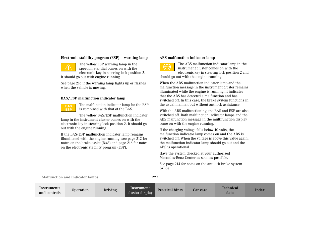 Mercedes-Benz 2003 CLK 430 User Manual | Page 230 / 341