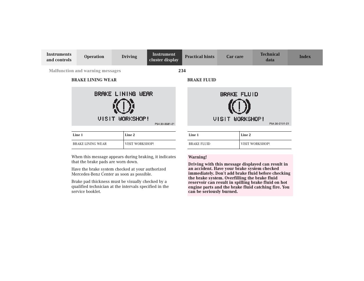 Mercedes-Benz 2003 CLK 430 User Manual | Page 237 / 341