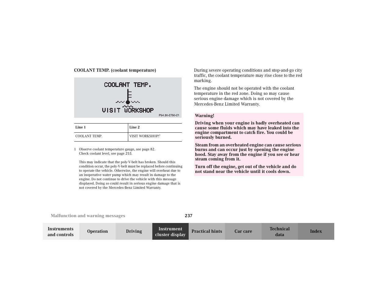 Mercedes-Benz 2003 CLK 430 User Manual | Page 240 / 341