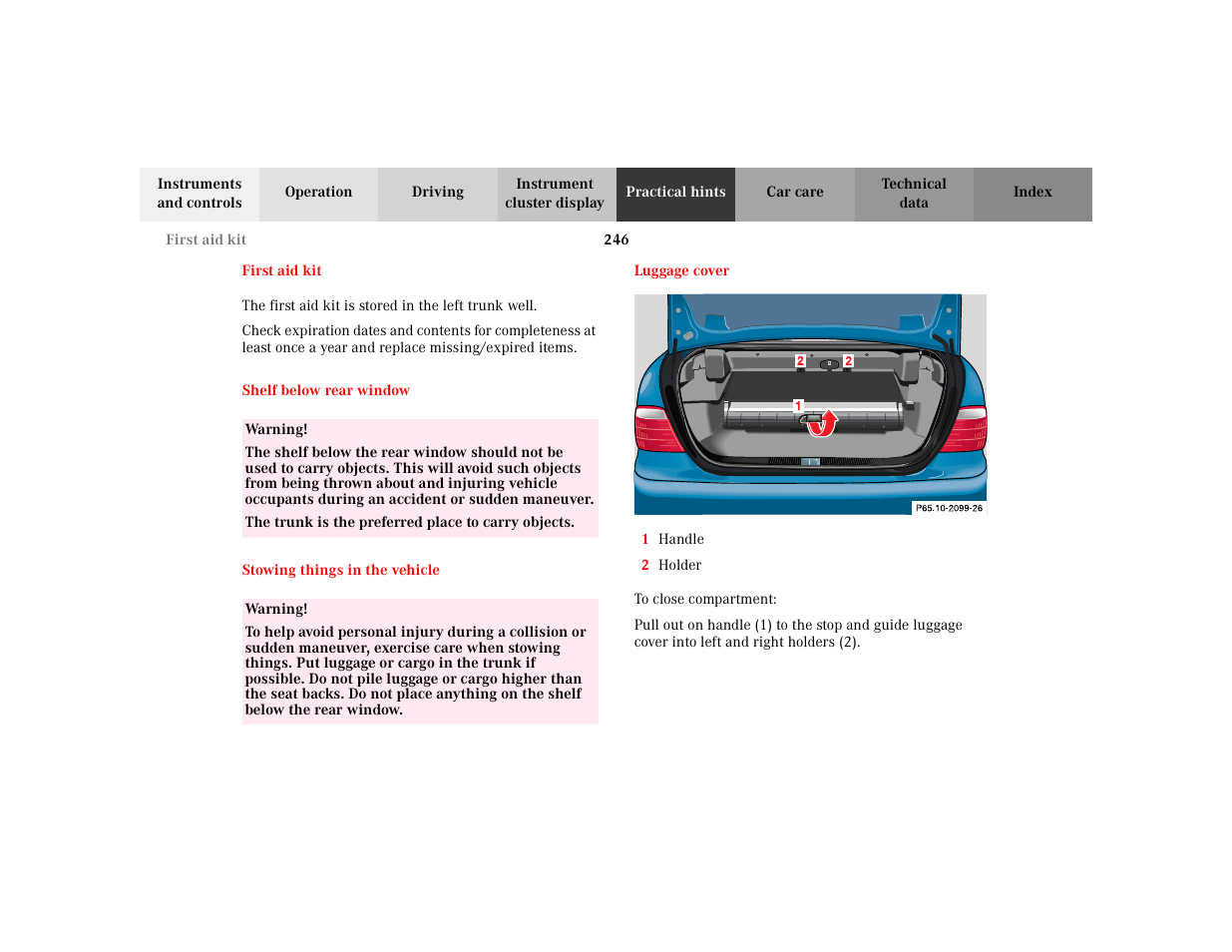 Mercedes-Benz 2003 CLK 430 User Manual | Page 249 / 341