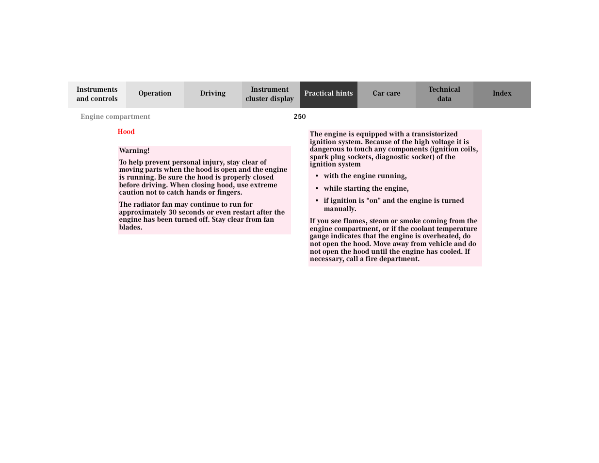 Mercedes-Benz 2003 CLK 430 User Manual | Page 253 / 341