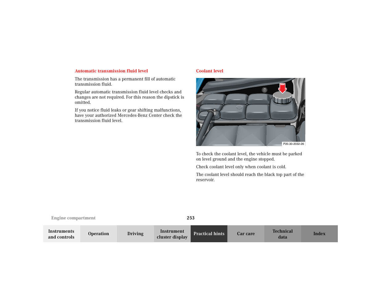 Mercedes-Benz 2003 CLK 430 User Manual | Page 256 / 341