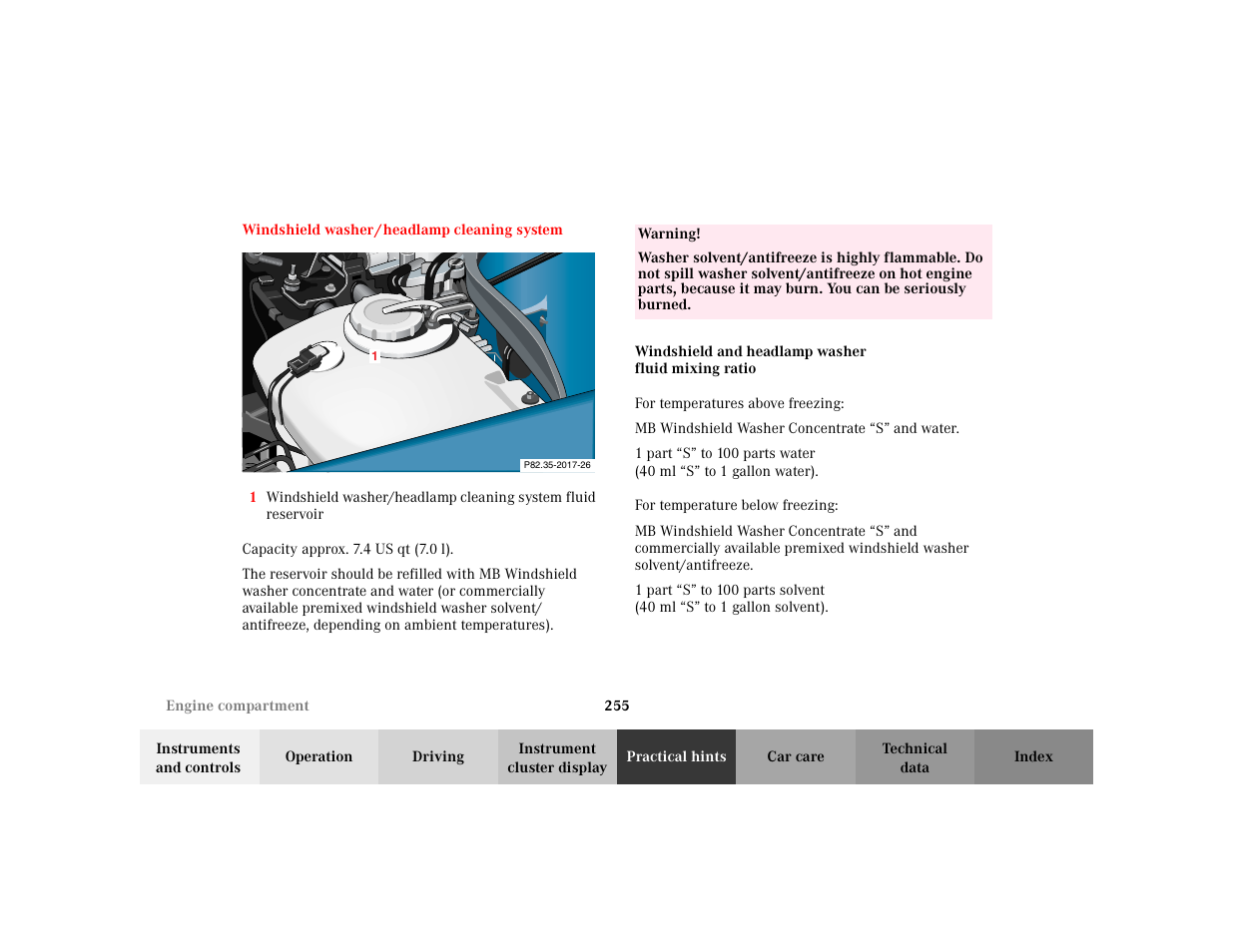 Mercedes-Benz 2003 CLK 430 User Manual | Page 258 / 341