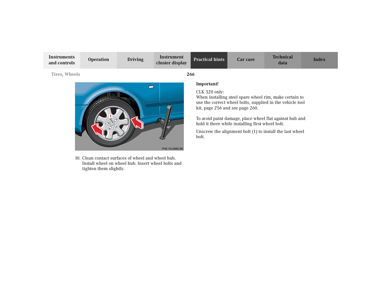 Mercedes-Benz 2003 CLK 430 User Manual | Page 269 / 341