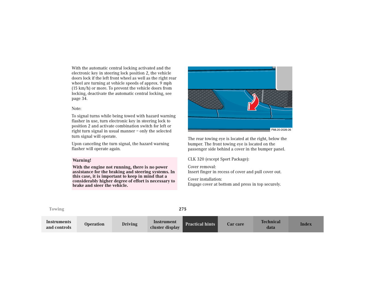 Mercedes-Benz 2003 CLK 430 User Manual | Page 278 / 341