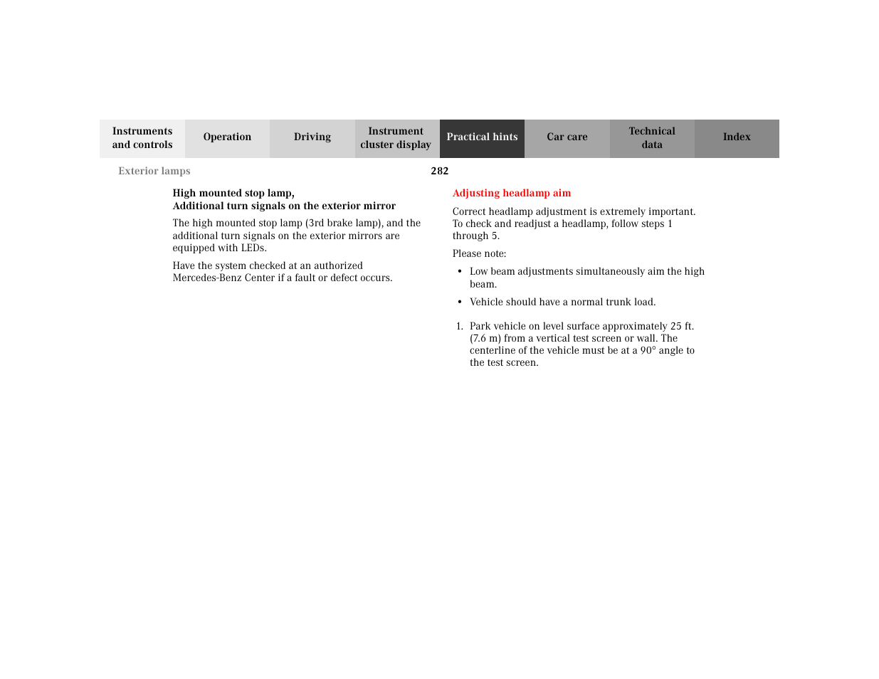 Mercedes-Benz 2003 CLK 430 User Manual | Page 285 / 341