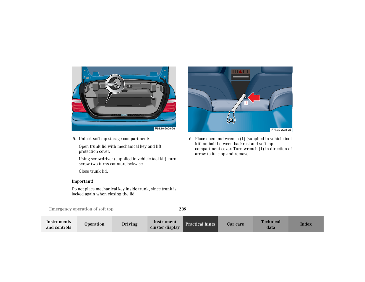 Mercedes-Benz 2003 CLK 430 User Manual | Page 292 / 341