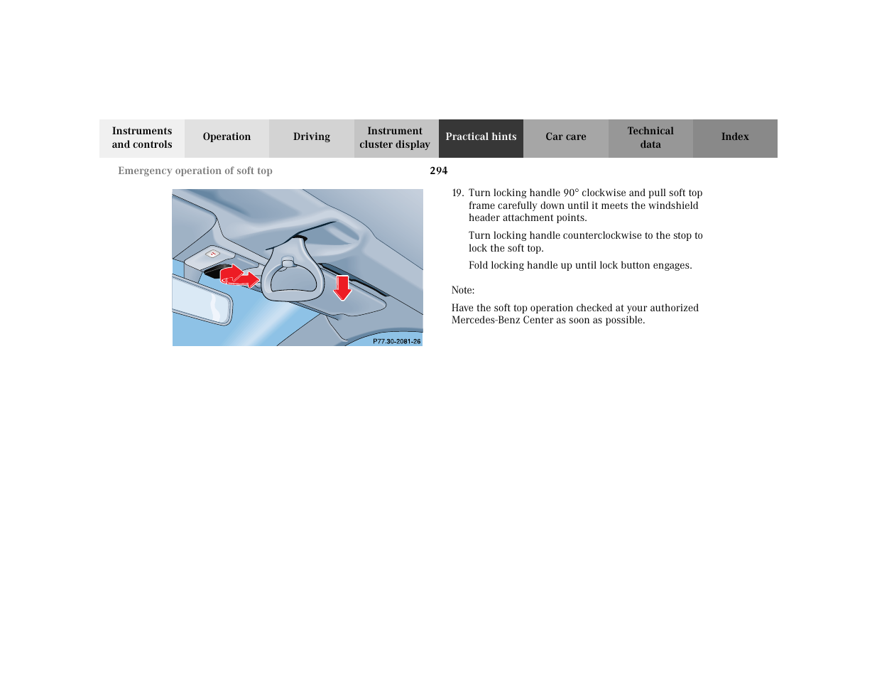 Mercedes-Benz 2003 CLK 430 User Manual | Page 297 / 341