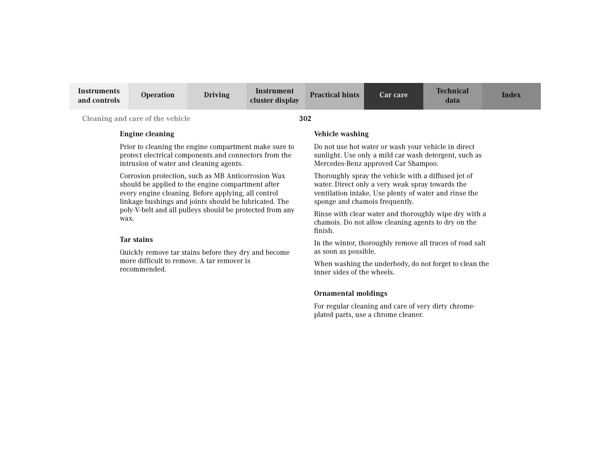 Mercedes-Benz 2003 CLK 430 User Manual | Page 305 / 341