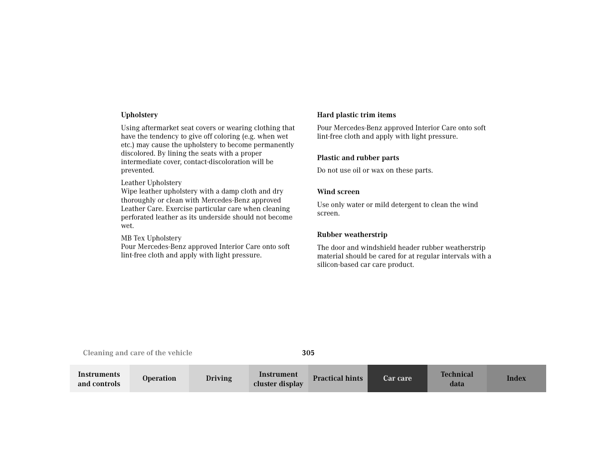 Mercedes-Benz 2003 CLK 430 User Manual | Page 308 / 341