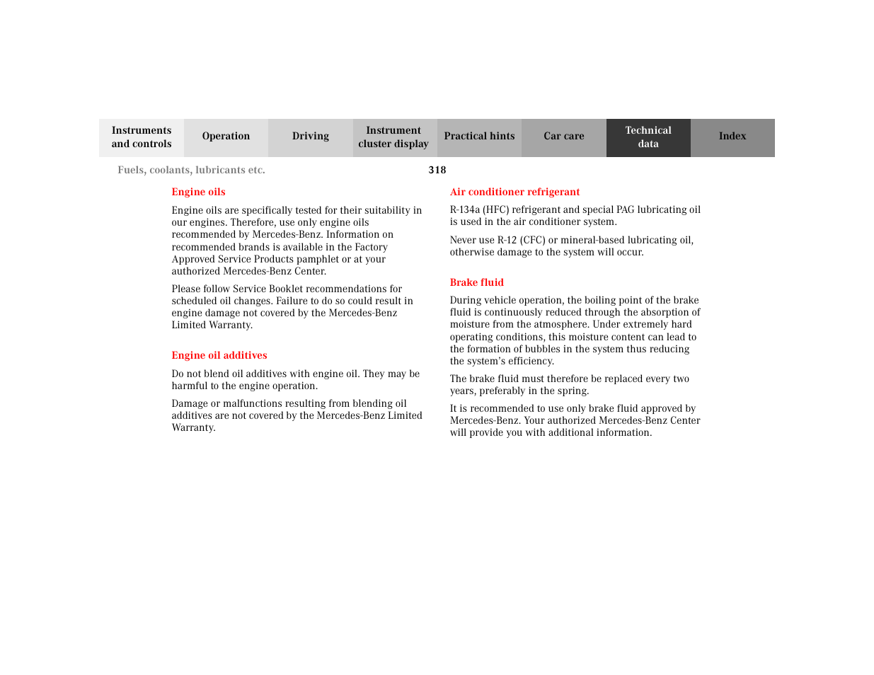 Mercedes-Benz 2003 CLK 430 User Manual | Page 321 / 341