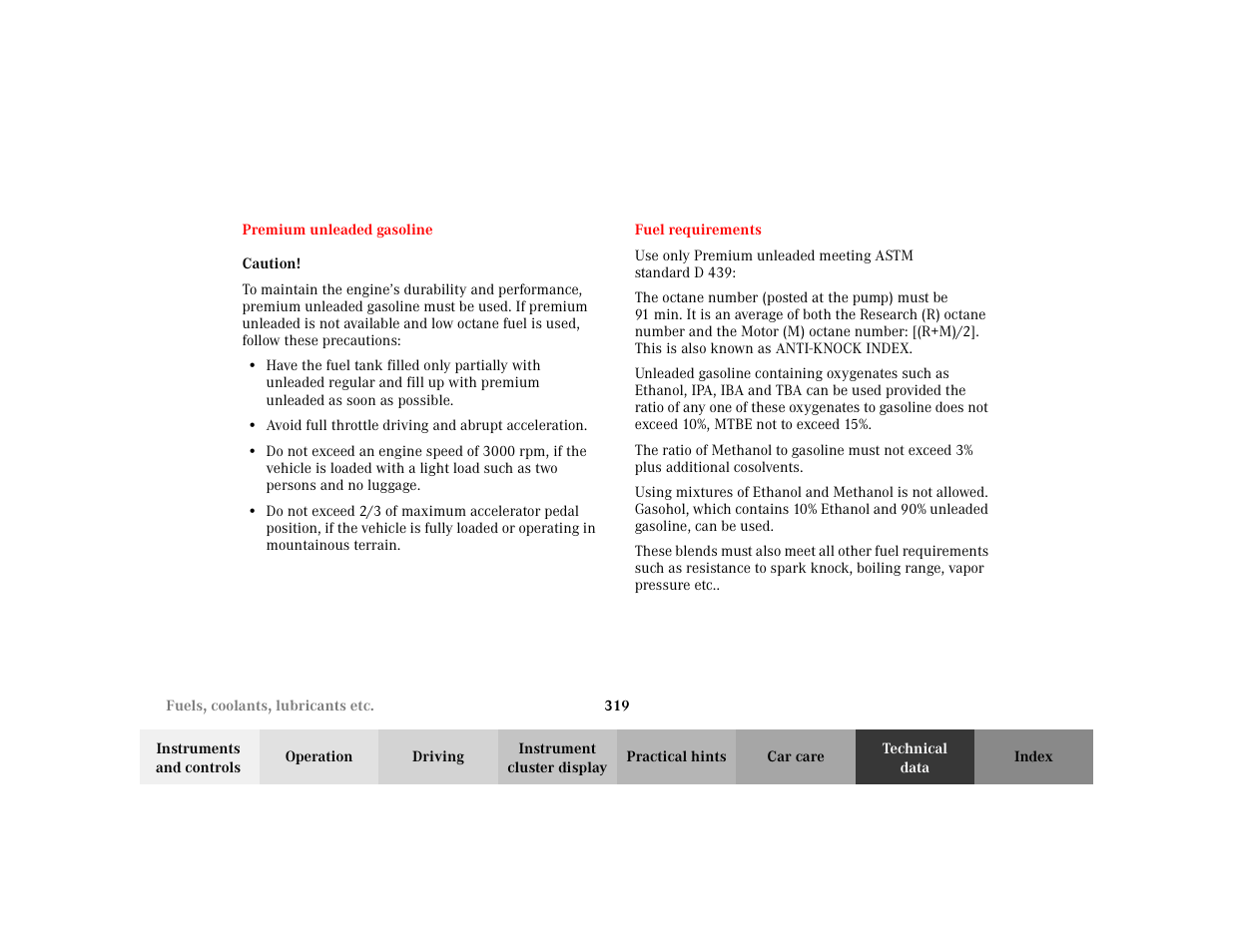 Mercedes-Benz 2003 CLK 430 User Manual | Page 322 / 341