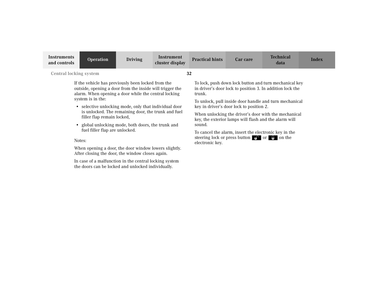 Mercedes-Benz 2003 CLK 430 User Manual | Page 35 / 341