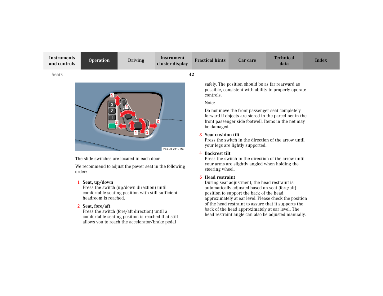 Mercedes-Benz 2003 CLK 430 User Manual | Page 45 / 341