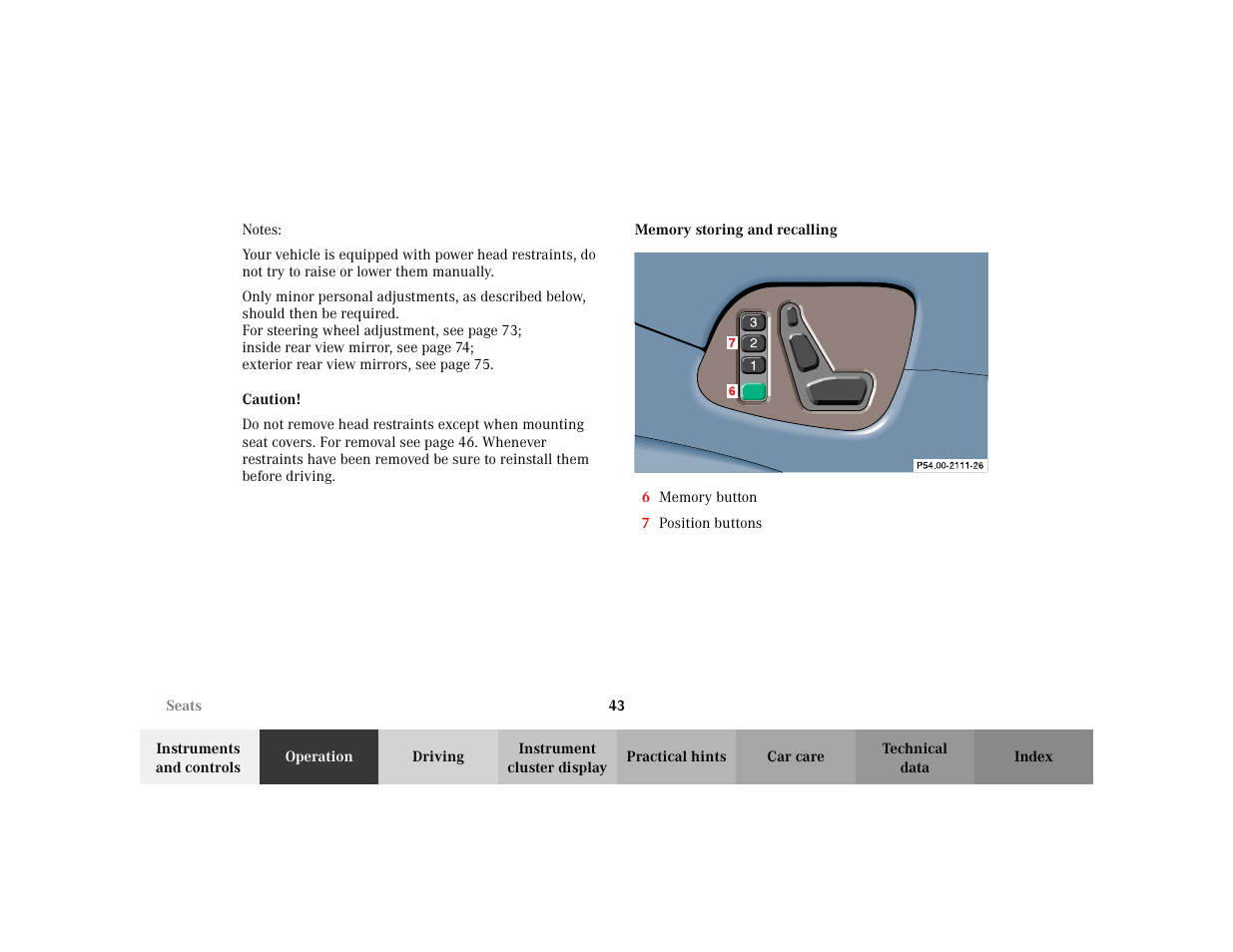 Mercedes-Benz 2003 CLK 430 User Manual | Page 46 / 341