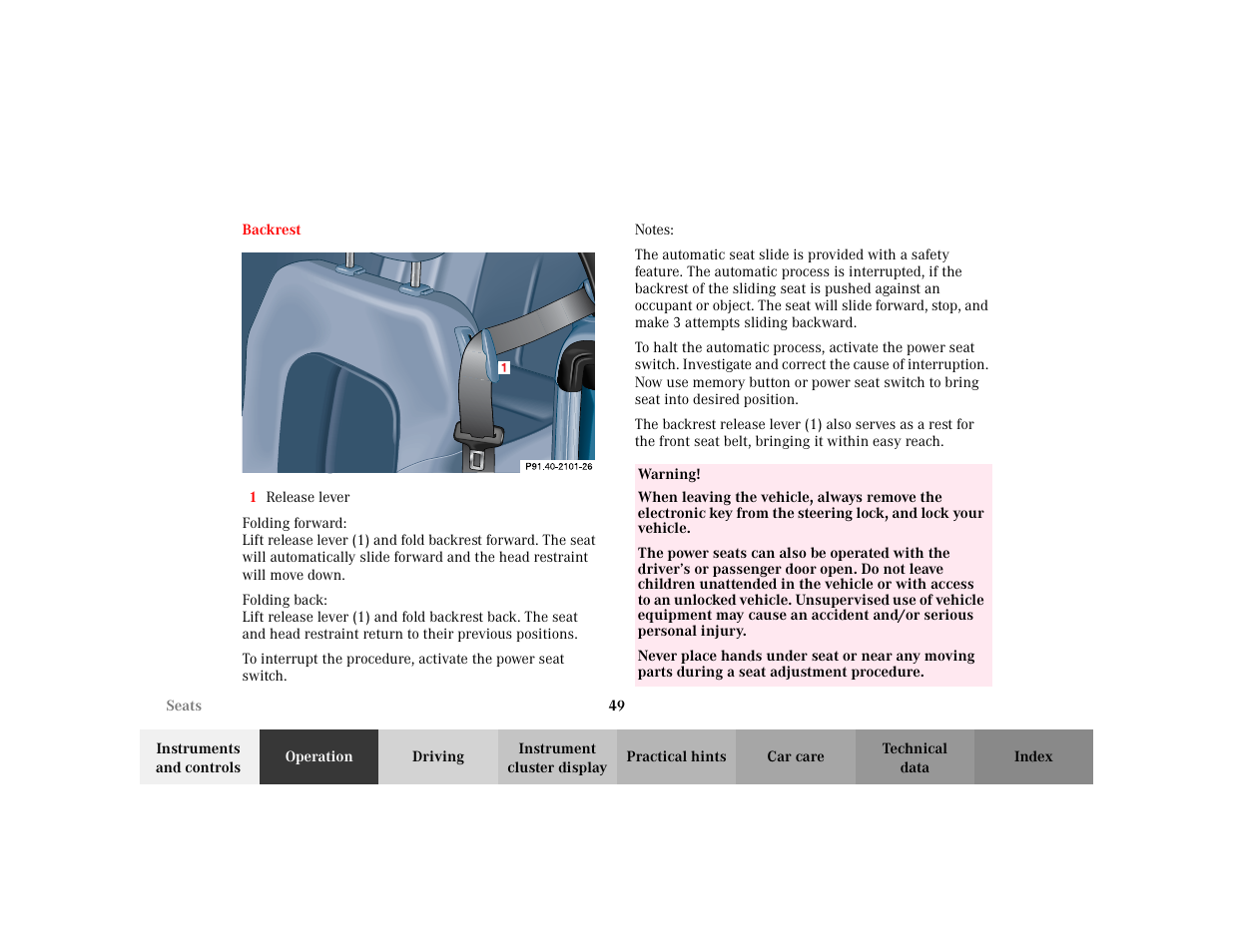 Mercedes-Benz 2003 CLK 430 User Manual | Page 52 / 341