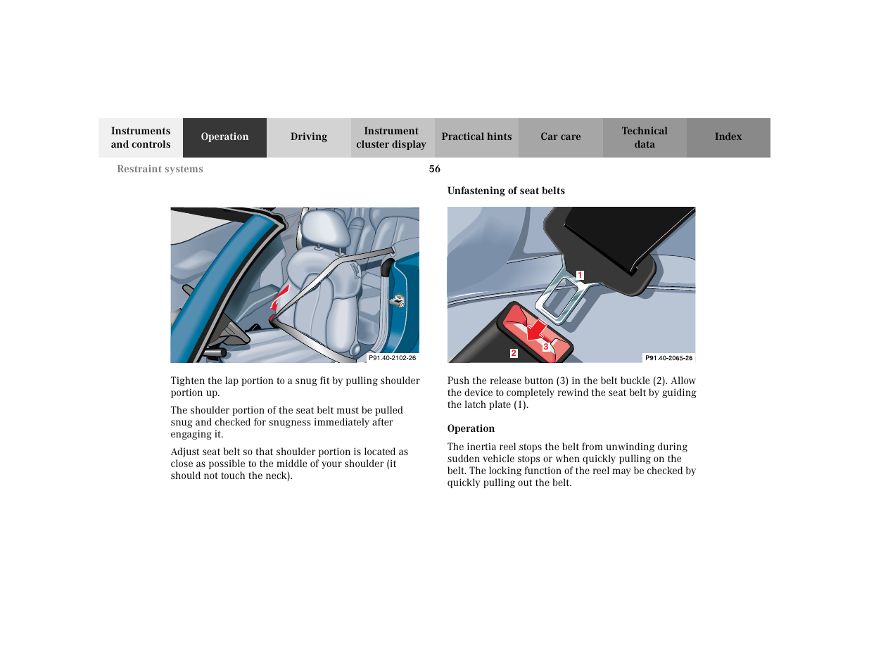 Mercedes-Benz 2003 CLK 430 User Manual | Page 59 / 341