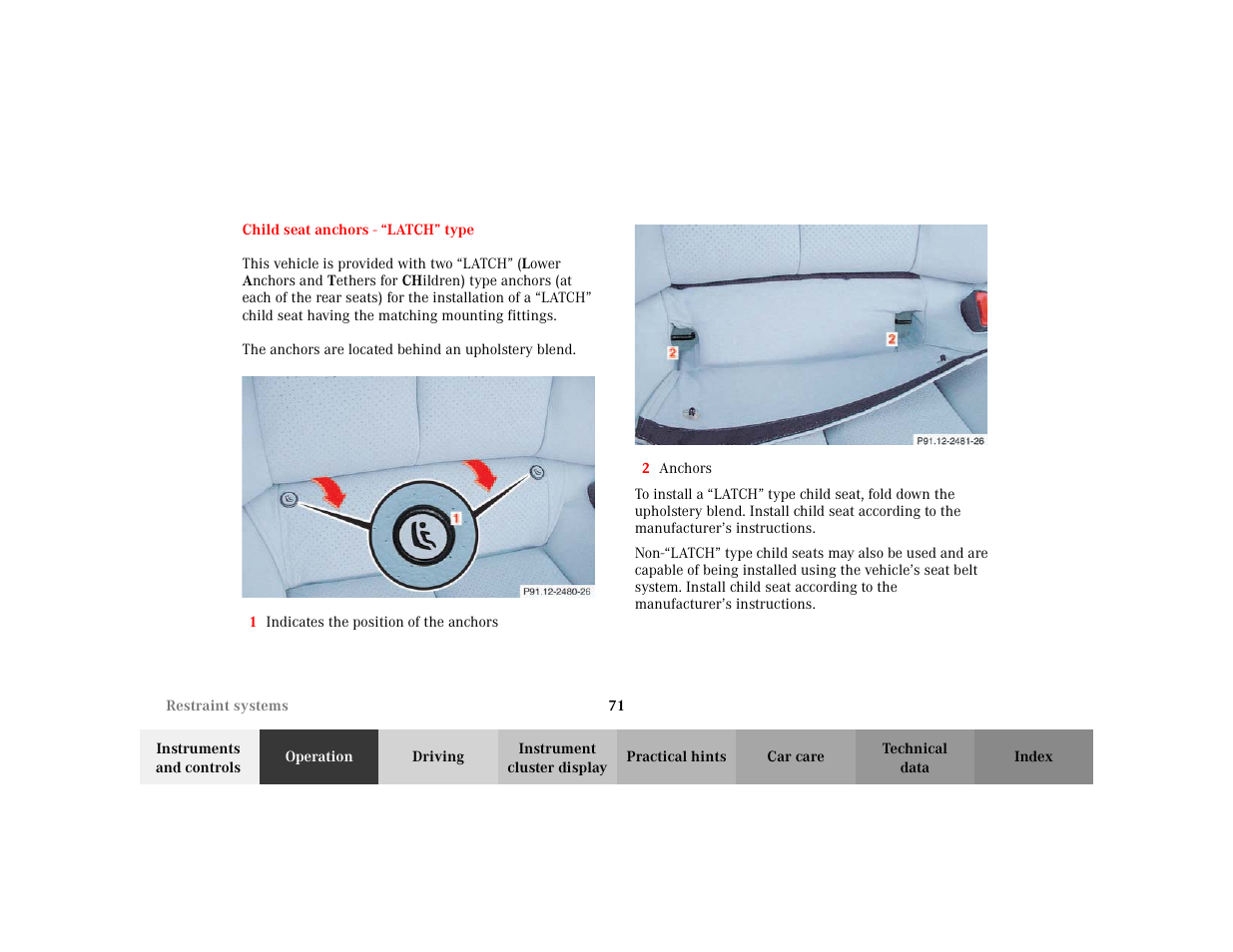 Mercedes-Benz 2003 CLK 430 User Manual | Page 74 / 341