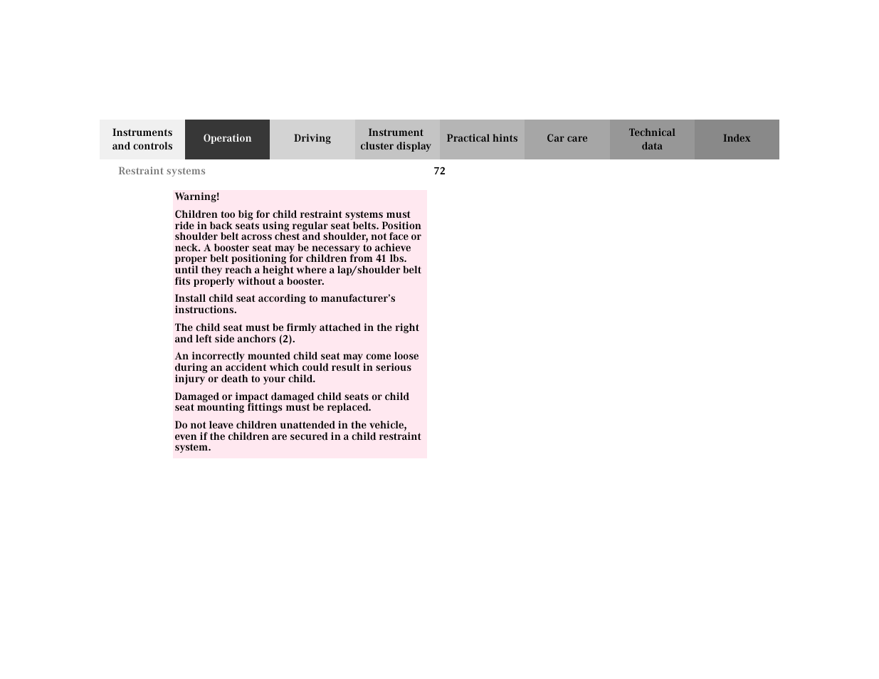 Mercedes-Benz 2003 CLK 430 User Manual | Page 75 / 341