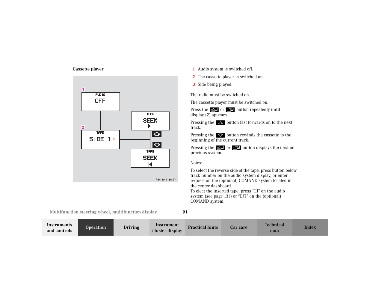 Mercedes-Benz 2003 CLK 430 User Manual | Page 94 / 341