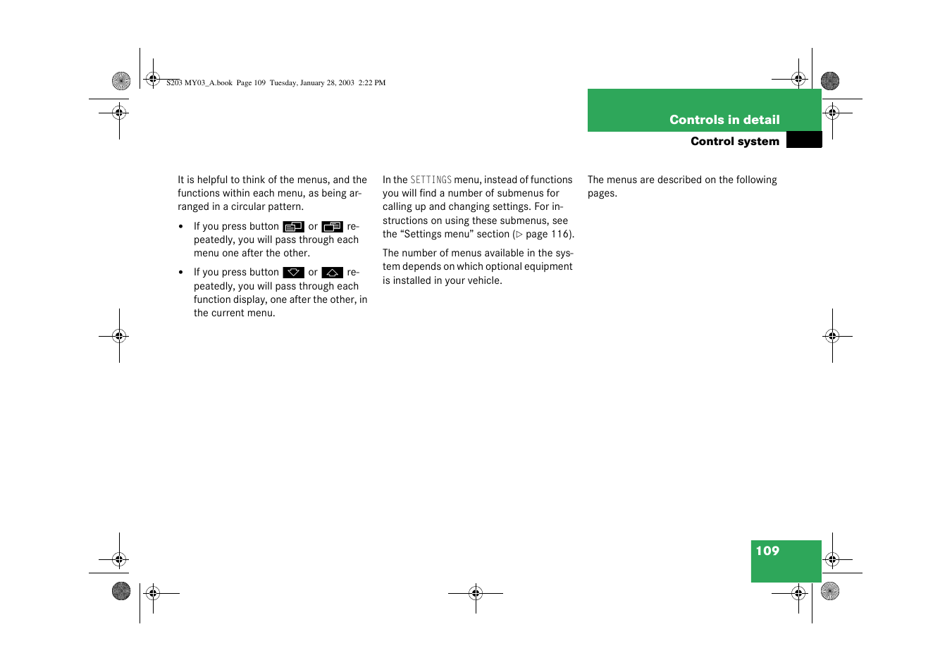 Mercedes-Benz 2003 C 240 4MATIC User Manual | Page 103 / 370