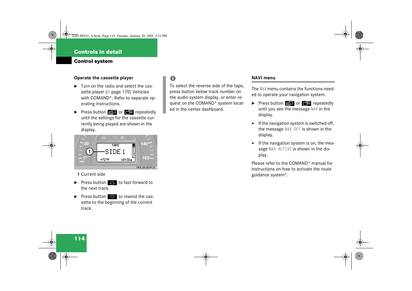 Mercedes-Benz 2003 C 240 4MATIC User Manual | Page 108 / 370