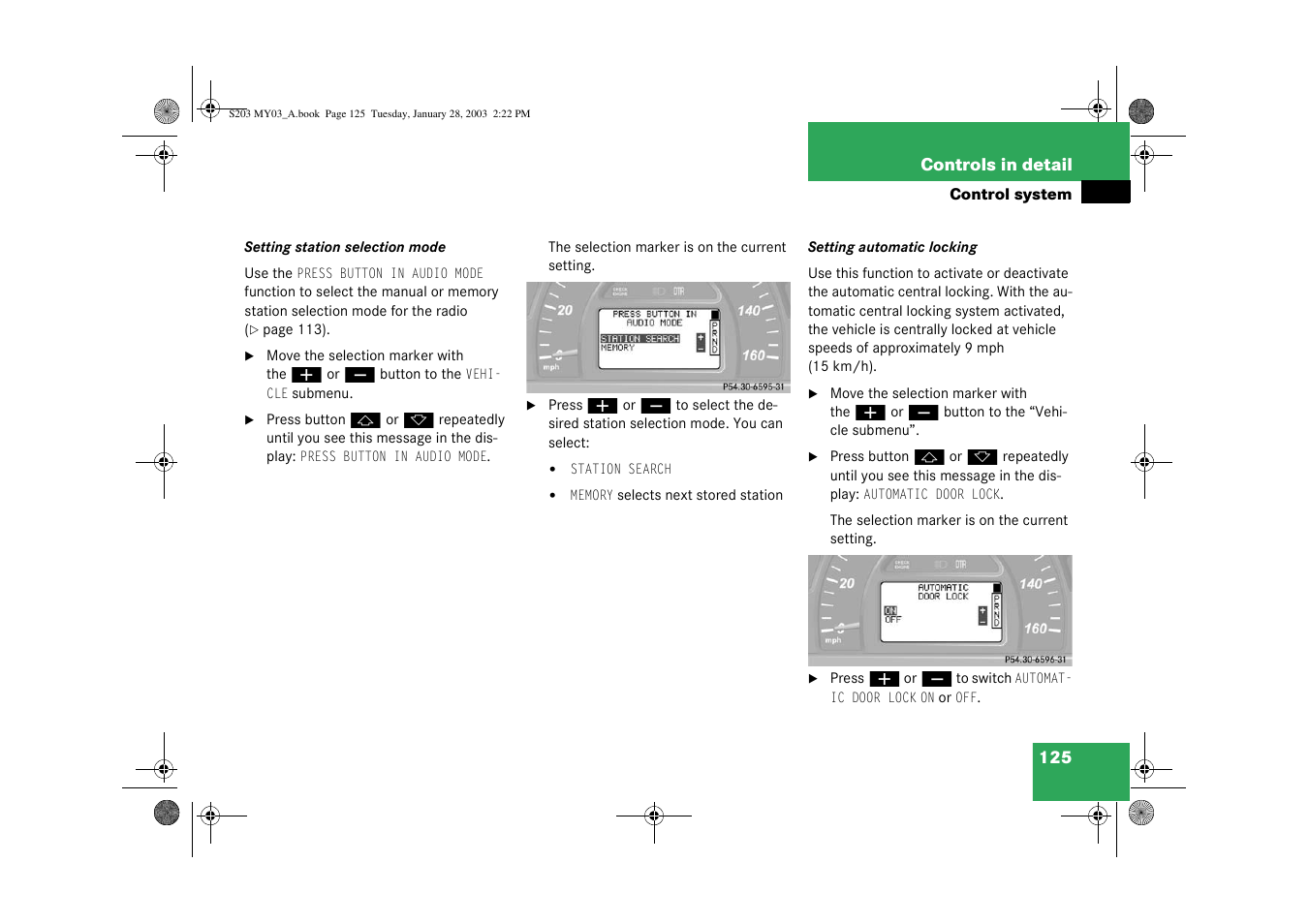 Mercedes-Benz 2003 C 240 4MATIC User Manual | Page 119 / 370