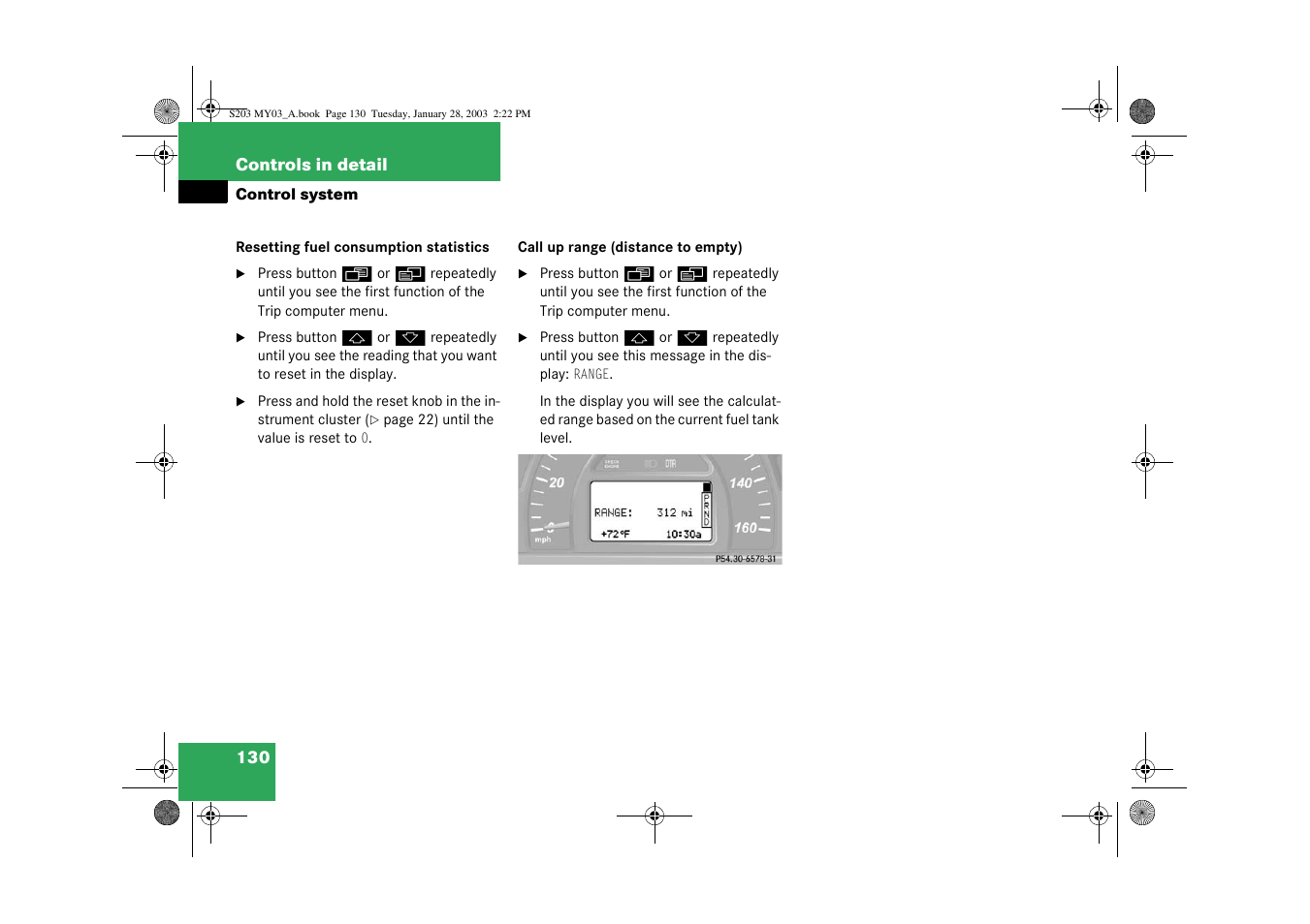 Mercedes-Benz 2003 C 240 4MATIC User Manual | Page 124 / 370