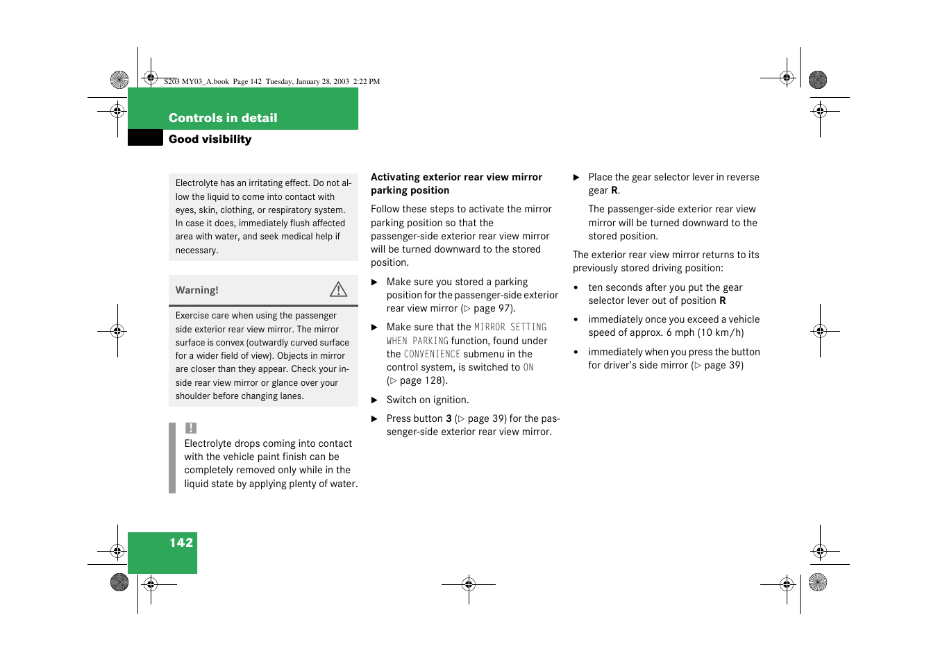 Mercedes-Benz 2003 C 240 4MATIC User Manual | Page 136 / 370