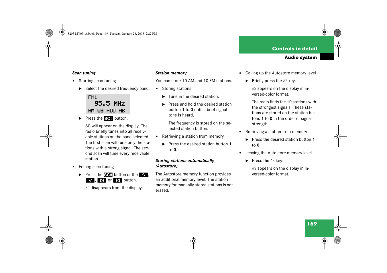 Mercedes-Benz 2003 C 240 4MATIC User Manual | Page 163 / 370