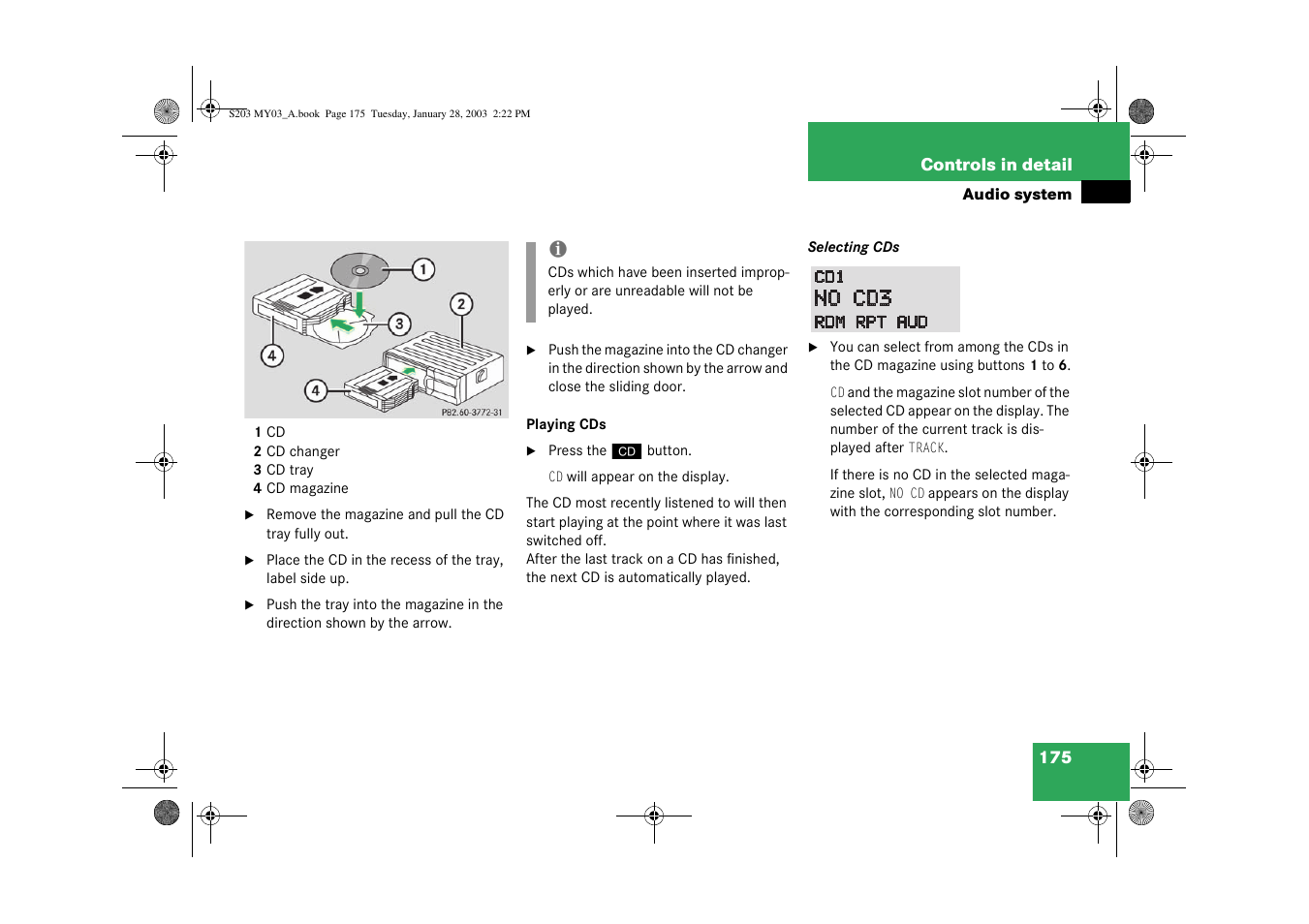 Mercedes-Benz 2003 C 240 4MATIC User Manual | Page 169 / 370