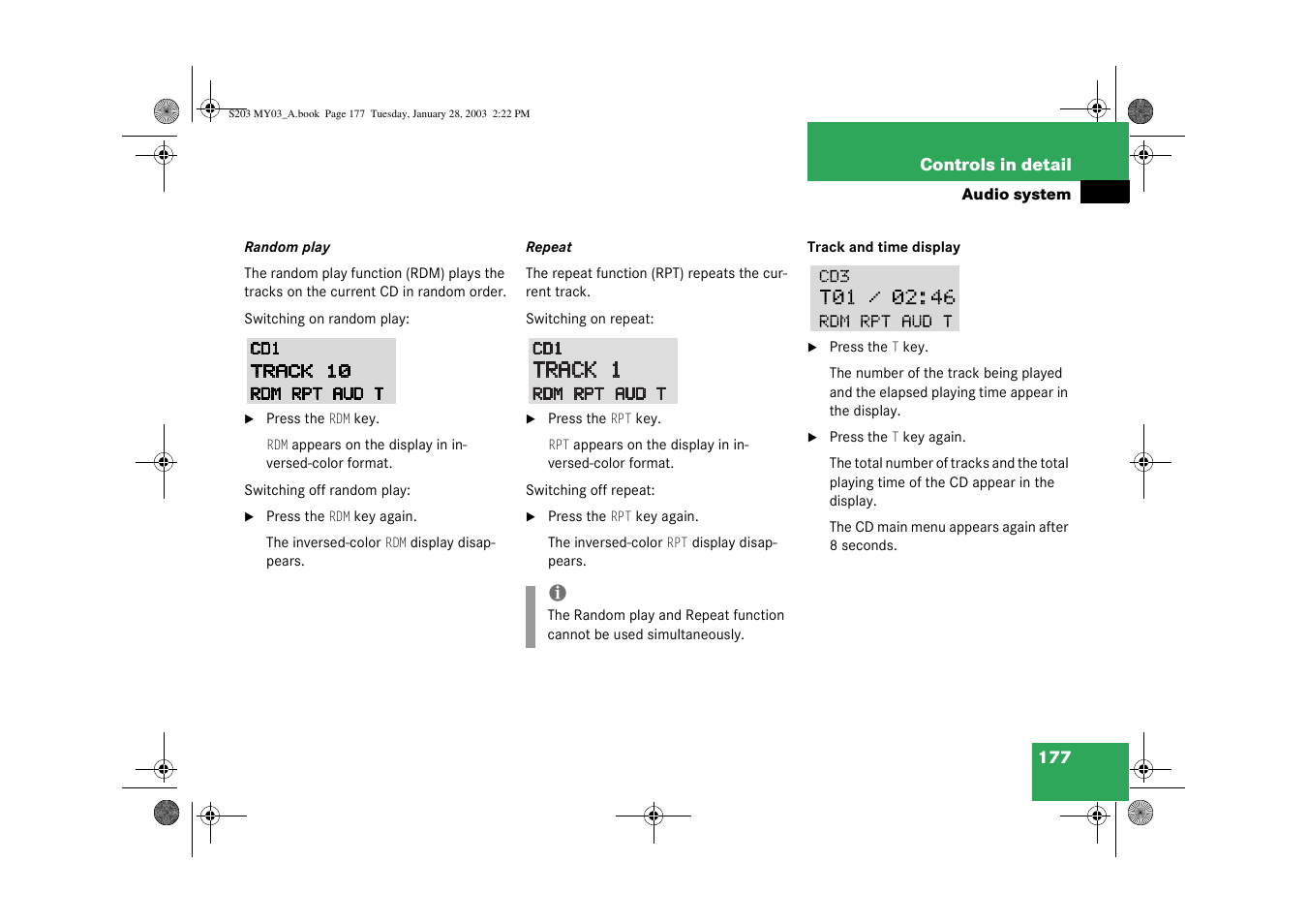 Mercedes-Benz 2003 C 240 4MATIC User Manual | Page 171 / 370