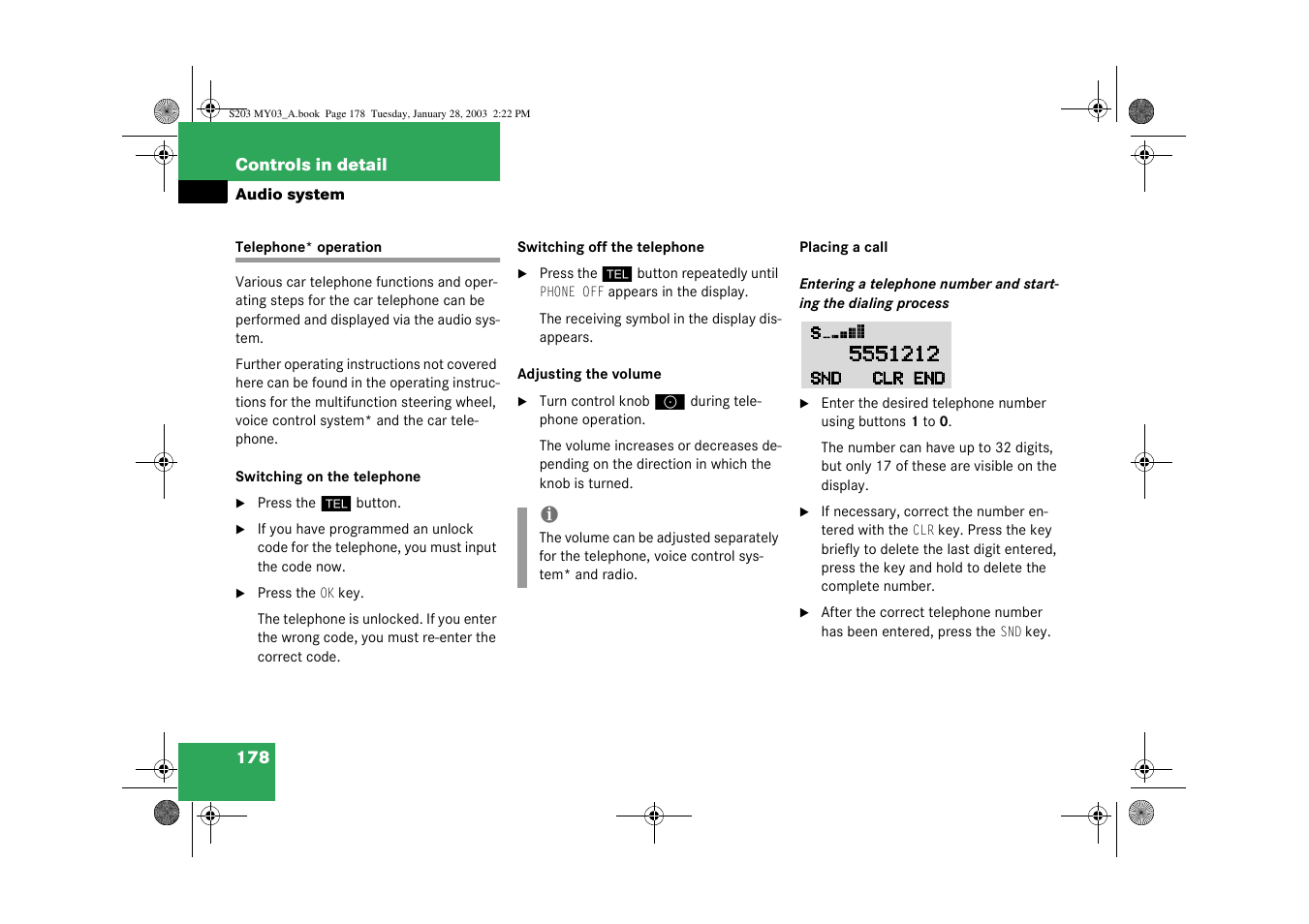Mercedes-Benz 2003 C 240 4MATIC User Manual | Page 172 / 370