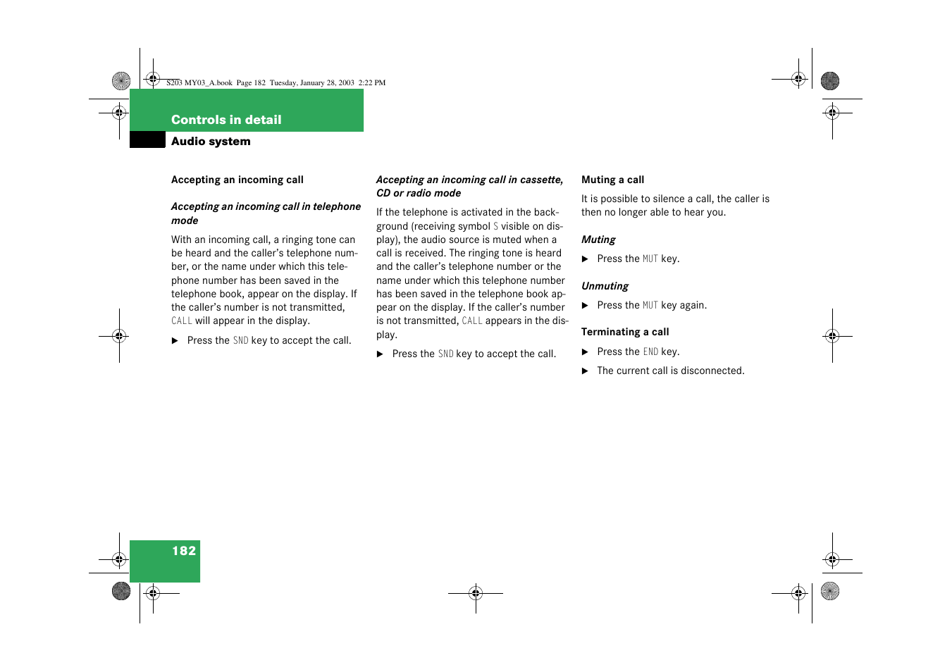 Mercedes-Benz 2003 C 240 4MATIC User Manual | Page 176 / 370